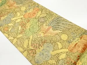 佐賀錦桐に鳳凰模様織出し袋帯